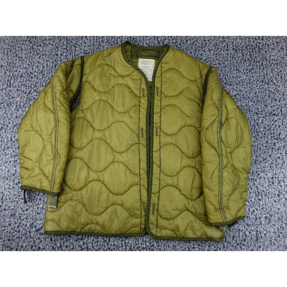 Gibraltar Industries M-65 Field Jacket Liner Mens Medium Green Good 1975 Quilted